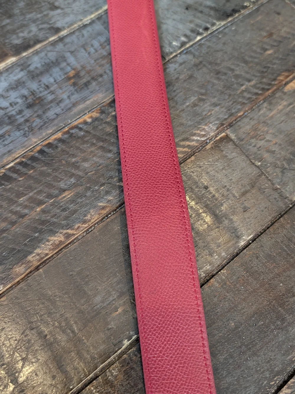 Hermes Red/ Black Reversible Belt